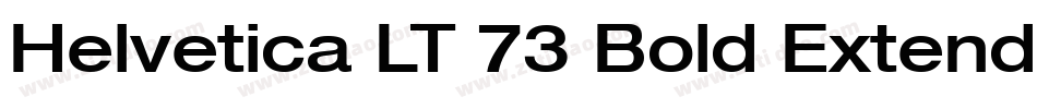 Helvetica LT 73 Bold Extended字体转换